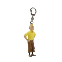 Tintin - Nyckelring i plast - Tintin händerna i sidan