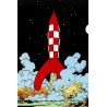 Tintin - Plastficka A4 - Månraket
