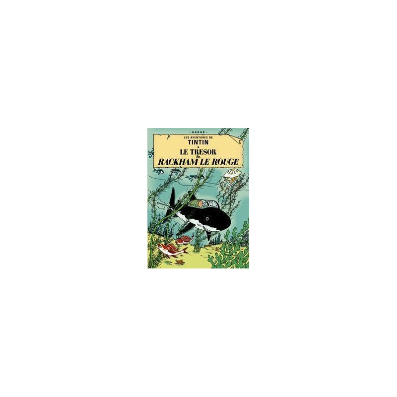 Poster - Tintin Le tresor de Rackham le Rouge - Rackham den Rödes skatt Poster - Tintin Le tresor de Rackham le Rouge - Rackham den Rödes skatt
