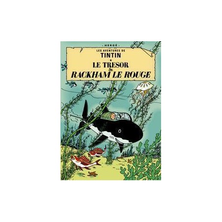Poster - Tintin Le tresor de Rackham le Rouge - Rackham den Rödes skatt