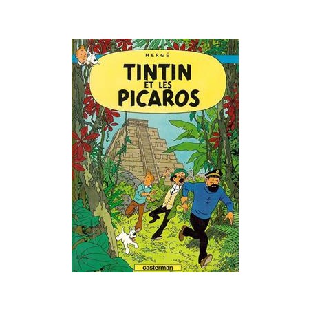 Poster - Tintin et les picaros - Tintin hos gerillan