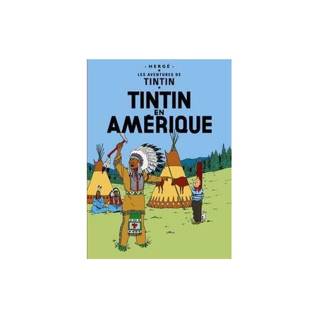 Poster - Tintin en Amérique - Tintin i Amerika