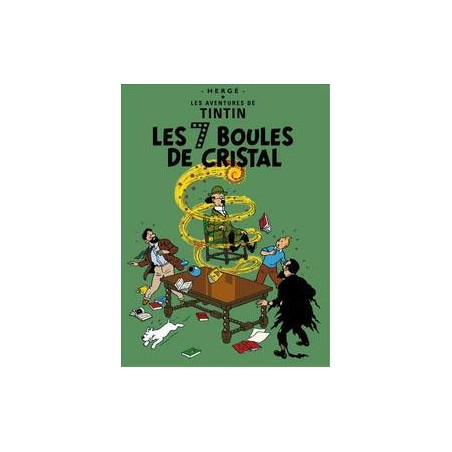 Poster -Tintin Les Sept Boules de cristal De sju kristallkulorna