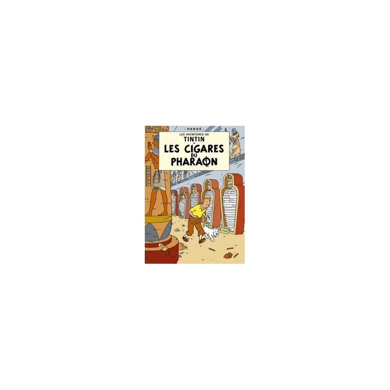 Poster - Tintin Les Cigars du Pharaon - Faraos cigarrer Poster - Tintin Les Cigars du Pharaon - Faraos cigarrer