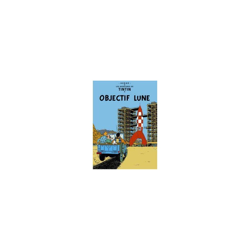 Poster - Tintin Objectif Lune - Månen tur och retur (del 1) Poster - Tintin Objectif Lune - Månen tur och retur (del 1)
