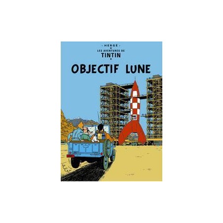 Poster - Tintin Objectif Lune - Månen tur och retur (del 1)