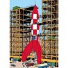 Tintin - Plastficka A4 - Raket inför avfyrning