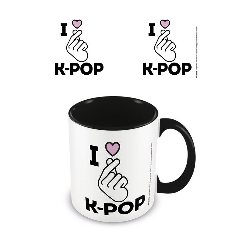 K-Pop - I Love K-Pop - Black - Mugg K-Pop - I Love K-Pop - Black - Mugg