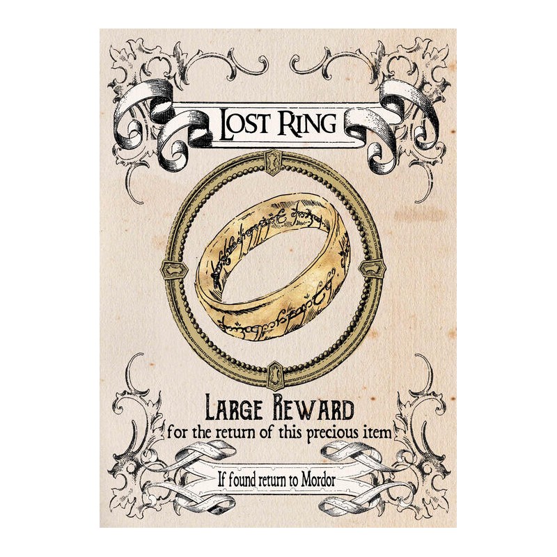 The Hobbit - Parchment map, Pergament karta The Hobbit - Parchment map, Pergament karta