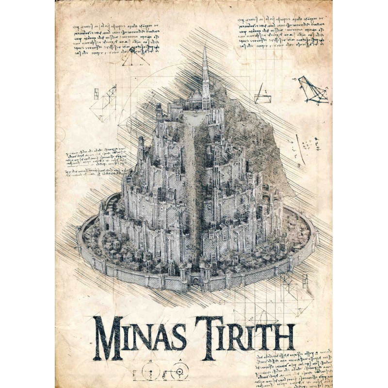 The Hobbit - Parchment map, Pergament karta The Hobbit - Parchment map, Pergament karta