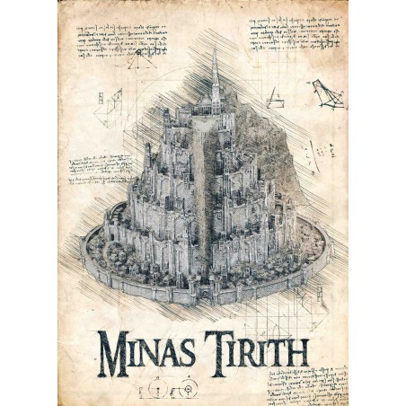 The Hobbit - Parchment map, Pergament karta