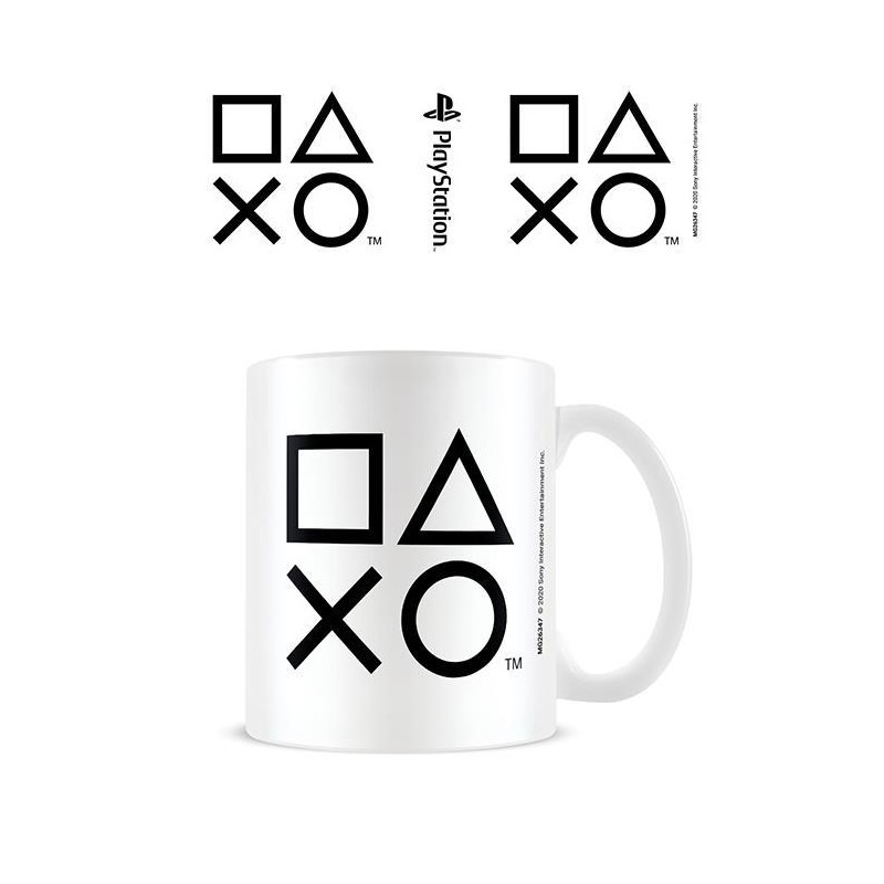 Playstation (Shapes - Black) - Mugg Playstation (Shapes - Black) - Mugg