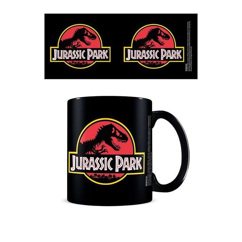 Jurassic Park (Classic Logo) Black - Mugg Jurassic Park (Classic Logo) Black - Mugg