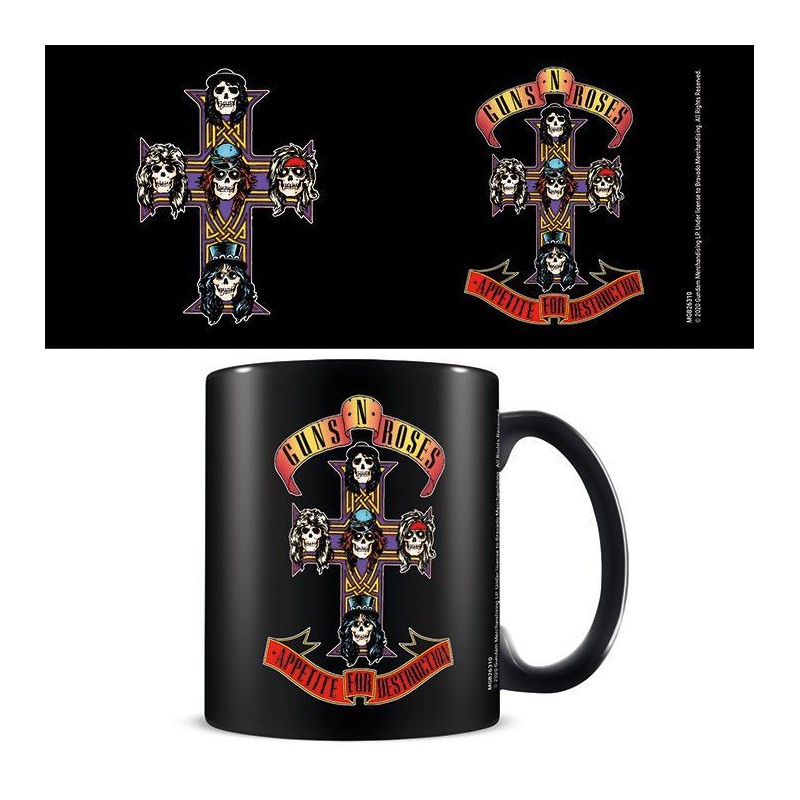 Guns N' Roses (Appetite Cross) Black - Mugg Guns N' Roses (Appetite Cross) Black - Mugg