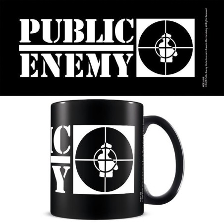 Public Enemy (Crosshairs Logo) Black - Mugg