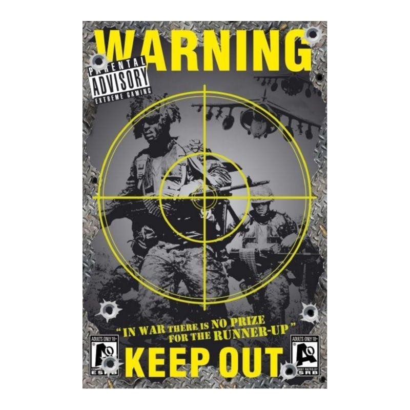 Warning - Gaming, keep out Warning - Gaming, keep out