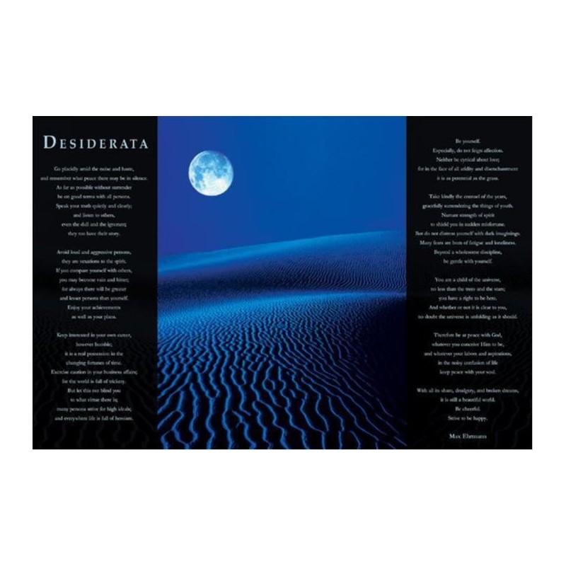 Desiderata - Måne över blå öken Desiderata - Måne över blå öken