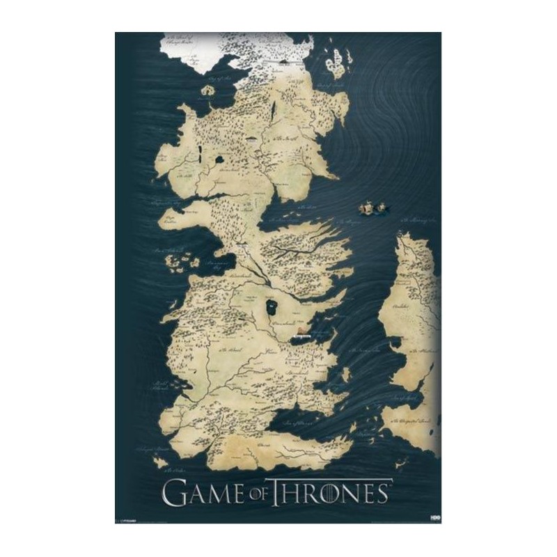 Game of Thrones - Map of Westeros and Essos Game of Thrones - Map of Westeros and Essos