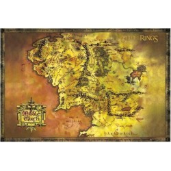 Lord of the rings - Classic map - Sagan om ringen