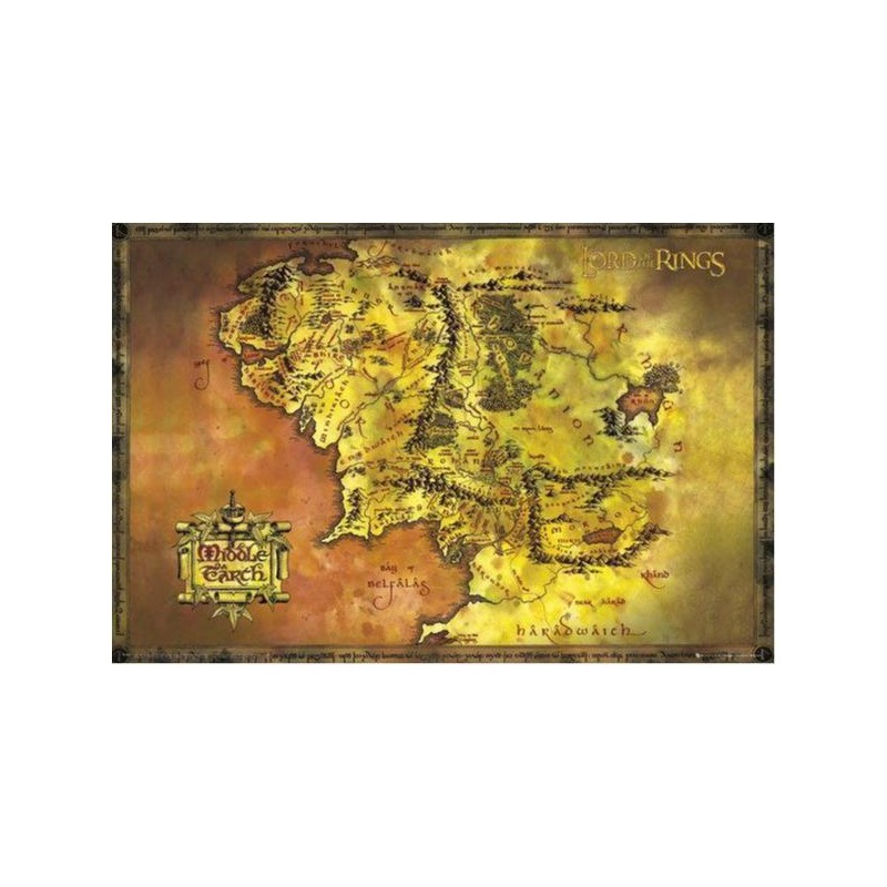 Lord of the rings - Classic map - Sagan om ringen Lord of the rings - Classic map - Sagan om ringen