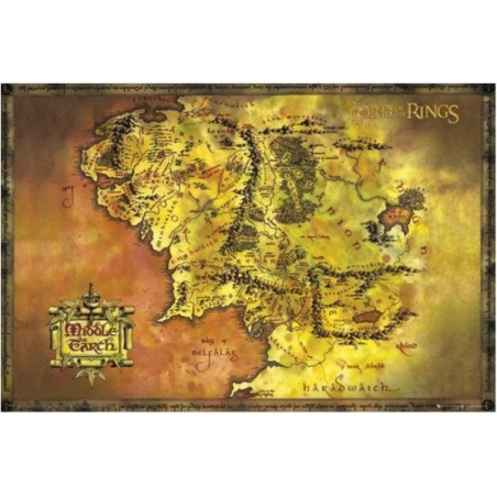 Lord of the rings - Classic map - Sagan om ringen