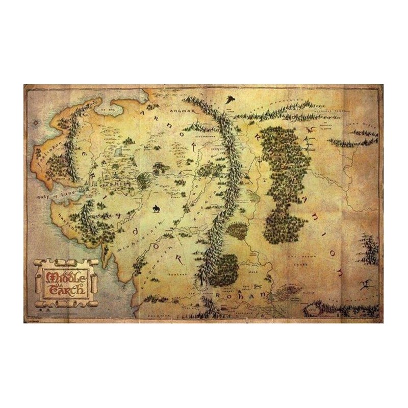 Middle Earth - The Hobbit - Journey Map Middle Earth - The Hobbit - Journey Map