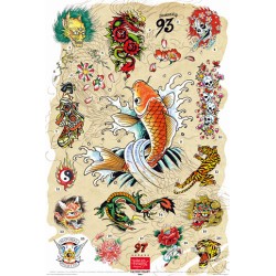 Ed Hardy Poster Japanese chart