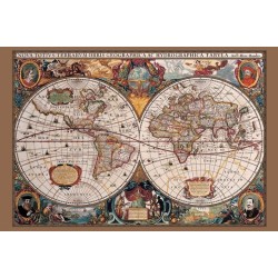 17th century world map - 1600-tals världskarta