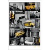 New York - Collage Landmarks - Yellow cab