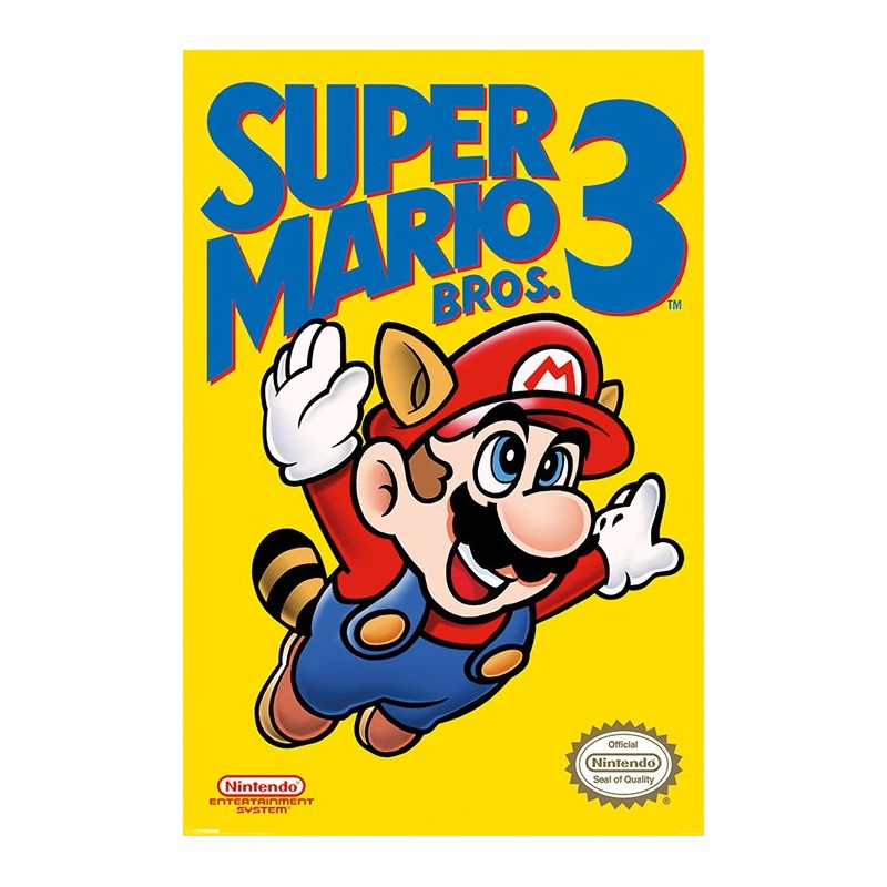 Super Mario Bros. 3 - NES Cover Super Mario Bros. 3 - NES Cover