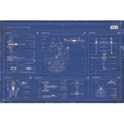 Star Wars - Rebel alliance fleet blueprint