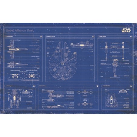 Star Wars - Rebel alliance fleet blueprint