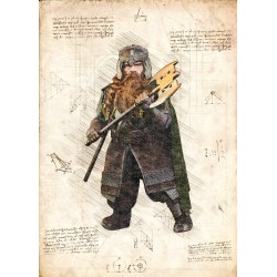 The Hobbit - Parchment map, Pergament karta