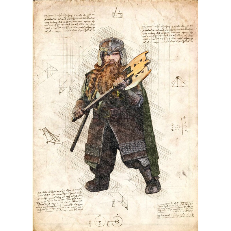 The Hobbit - Parchment map, Pergament karta The Hobbit - Parchment map, Pergament karta