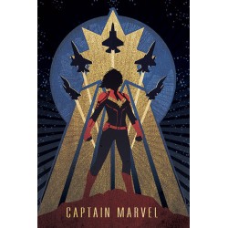 Captain Marvel - Art Deco