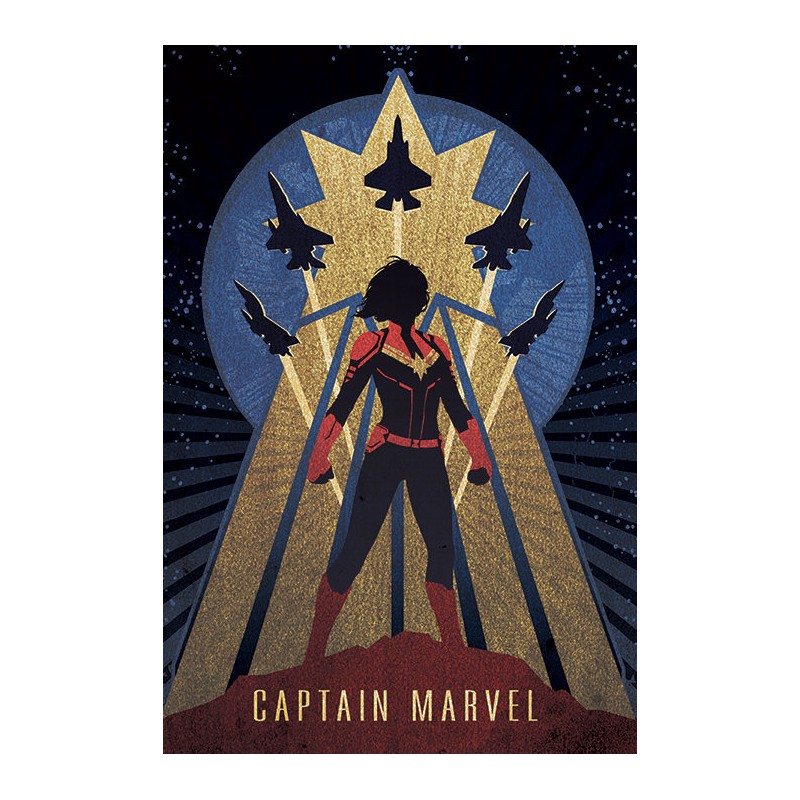 Captain Marvel - Art Deco Captain Marvel - Art Deco