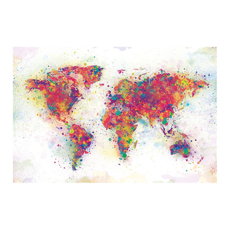 World Map - Colour Splash - Världskarta World Map - Colour Splash - Världskarta