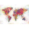 World Map - Colour Splash - Världskarta