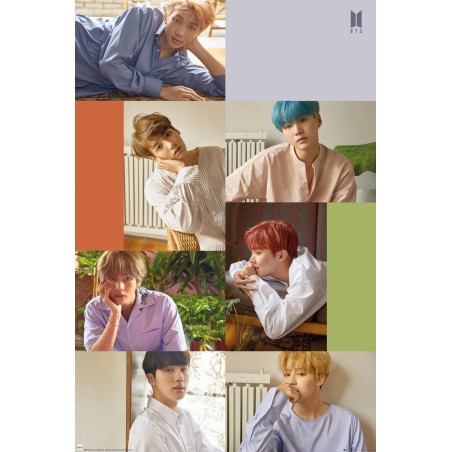 K-POP - BTS Group Collage