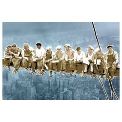 Lunch at a skyscraper - Pop Art