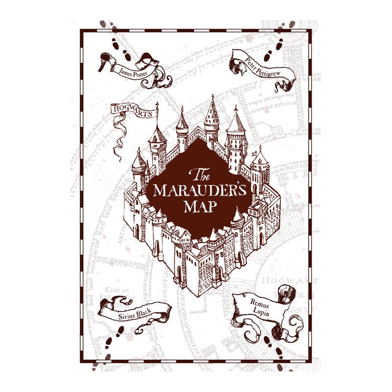 The Hobbit - Parchment map, Pergament karta The Hobbit - Parchment map, Pergament karta