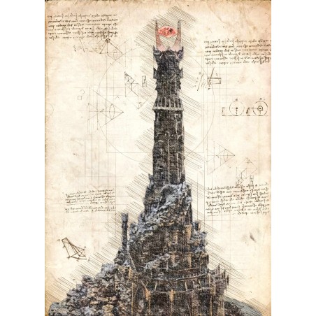 The Hobbit - Parchment map, Pergament karta