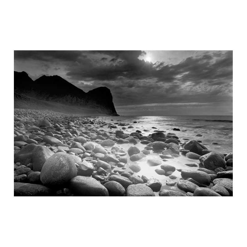 Pebble Beach - Black and White Pebble Beach - Black and White