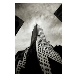 New York - From Below - Black and White