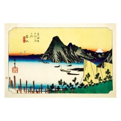 Ando Hiroshige - Maisaka Station - Asiatisk konst