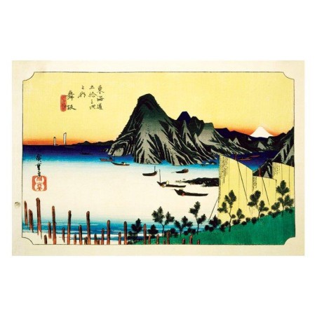Ando Hiroshige - Maisaka Station - Asiatisk konst