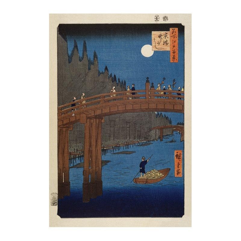 Ando Hiroshige - Kyoto Bridge - Asiatisk konst Ando Hiroshige - Kyoto Bridge - Asiatisk konst