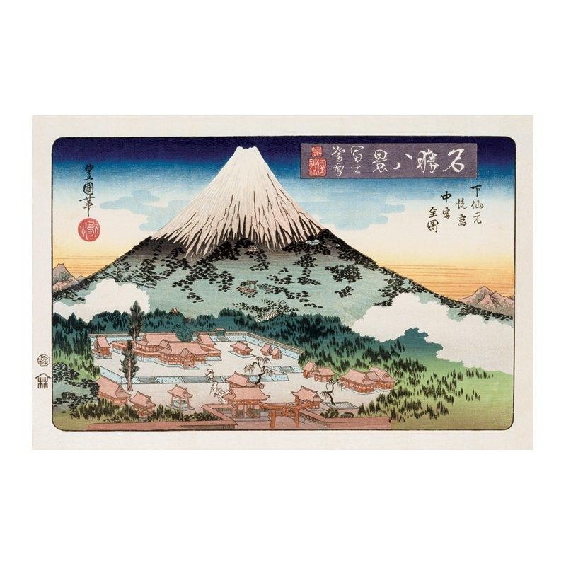 Utagawa Toyoku - Evening Snow Mt. Fuji - Asiatisk konst Utagawa Toyoku - Evening Snow Mt. Fuji - Asiatisk konst