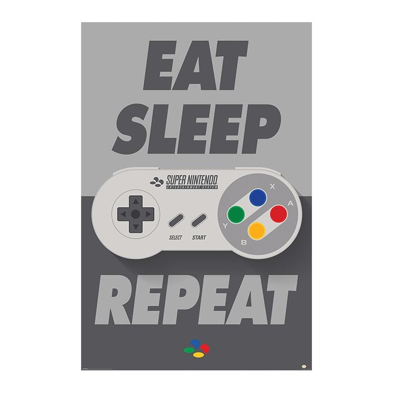 Nintendo - Eat Sleep SNES Repeat Nintendo - Eat Sleep SNES Repeat