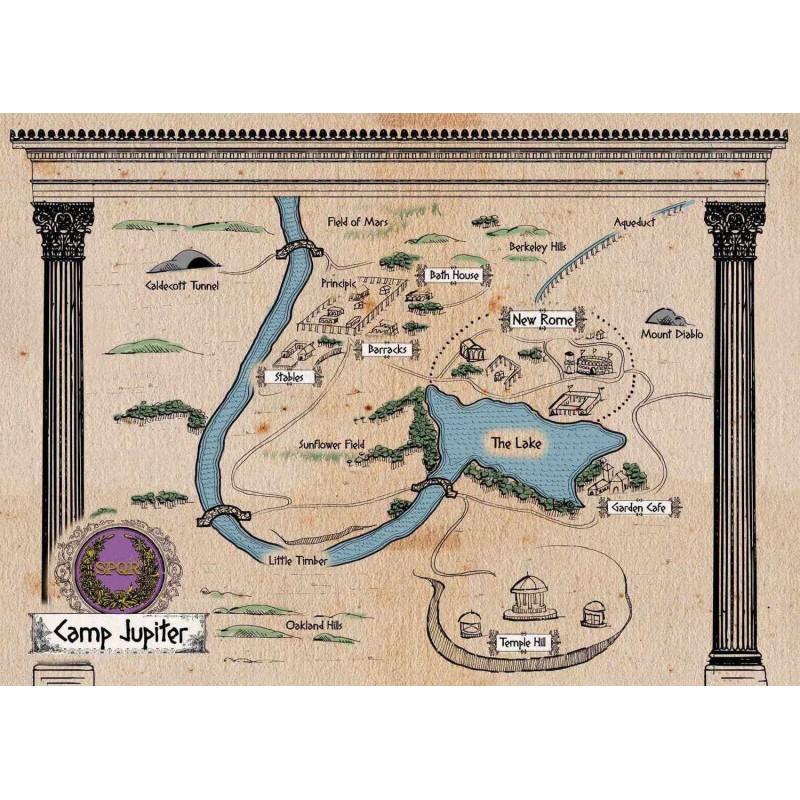 The Hobbit - Parchment map, Pergament karta The Hobbit - Parchment map, Pergament karta
